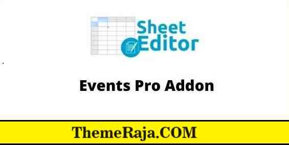 WP Sheet Editor Events Pro Addon GPL 3 WP Sheet Editor Events Pro Addon GPL
