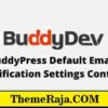 BuddyPress Default Email Notification Settings Control GPL 2 BuddyPress Default Email Notification Settings Control GPL