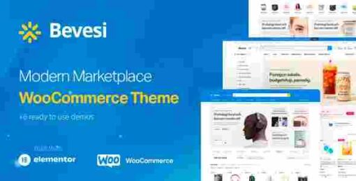 Bevesi Theme GPL Multi-Vendor and Marketplace WooCommerce Theme