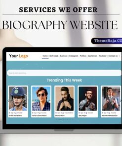 Biography Theme Website Design Amazing Look & Better Speed Ranking