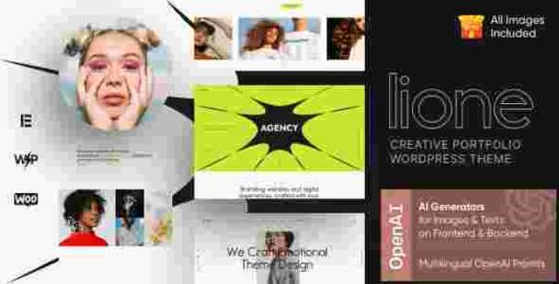 Lione Theme With License Key – Personal Portfolio for Creatives WordPress Websites