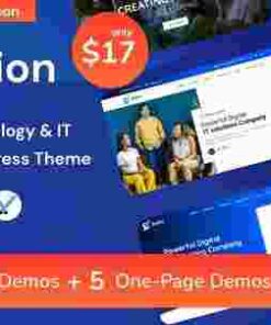 Solion Theme GPL Technology & IT Solutions WordPress Website