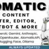 Aiomatic GPL AI Content Writer, Editor, ChatBot & AI Toolkit