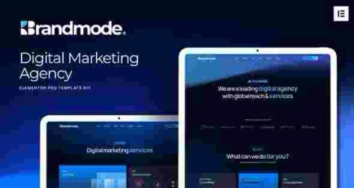 Brandmodo Digital Marketing Agency Elementor Template Kit GPL