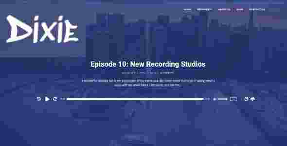 Dixie Podcasting Theme GPL For WordPress | Dixie SecondLine 3 Dixie Podcasting Theme GPL For WordPress Dixie SecondLine