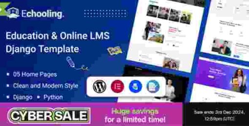 Echooling Theme GPL Education WordPress Theme