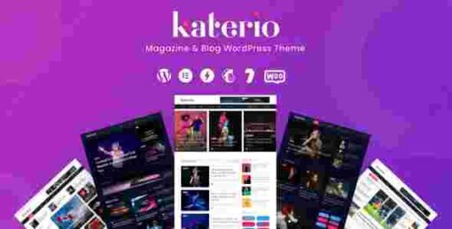 Katerio Theme GPL Magazines and Blogs Theme