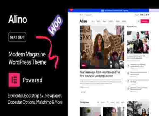Alino Theme GPL Personal Blog WordPress Theme