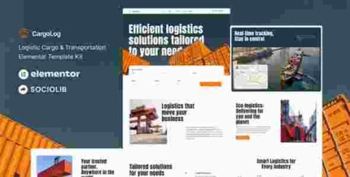 CargoLog Template Kit GPL Logistic Cargo & Transportation