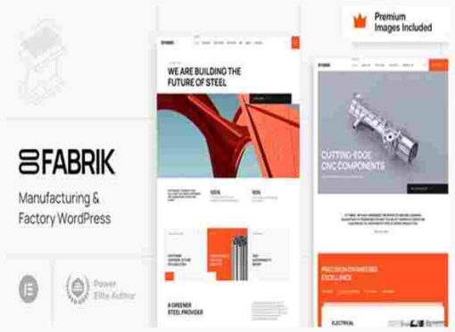 Fabrik Theme GPL Manufacturing & Factory WordPress