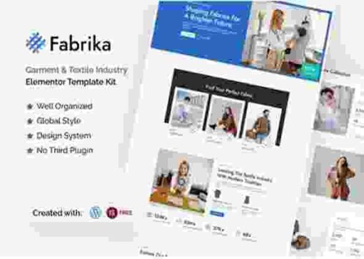 Fbrika GPL Garment and Textile Industry Elementor Template Kit