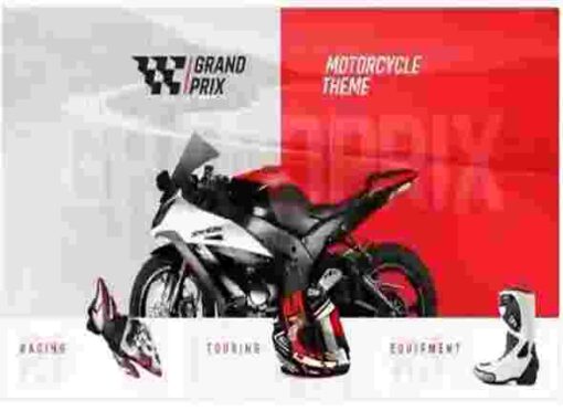 GrandPrix Theme GPL Motorcycle WordPress Theme