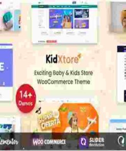 KidXtore Theme GPL Kids Clothing and Toys Store Elementor WooCommerce WordPress Theme