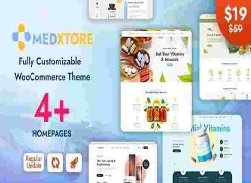 MedXtore Theme GPL Pharmacy, Medical & Beauty Elementor WooCommerce Theme