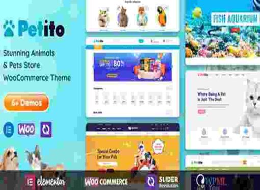 Petito Theme GPL Animals and Pets Store WooCommerce Theme