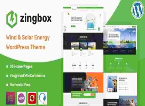 Zingbox Theme GPL Wind & Solar Energy WordPress Theme