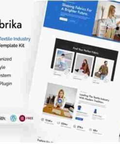 Fabrika GPL Garment and Textile Industry Elementor Template Kit