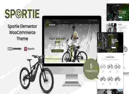 Sportie Theme GPL Elementor WooCommerce Theme