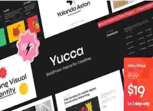 Yucca Theme GPL WordPress Theme for Creatives