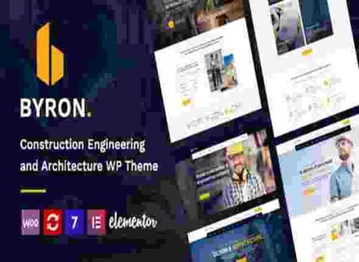 Byron Theme GPL Construction and Engineering WordPress Theme