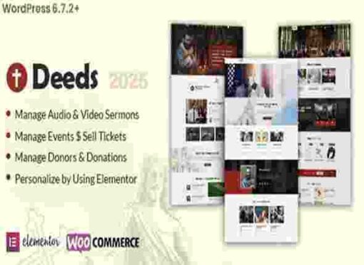 Deeds Theme GPL Best Responsive Nonprofit Church WordPress Theme