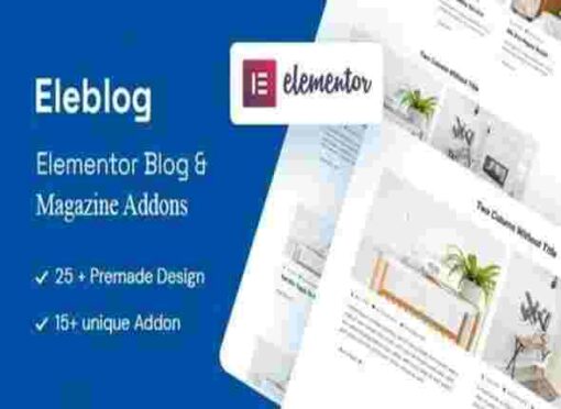Eleblog GPL Elementor Magazine and Blog Addons