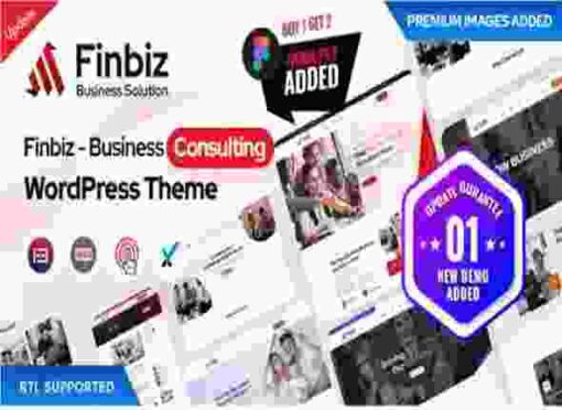 Finbiz Theme GPL Consulting Business WordPress Theme