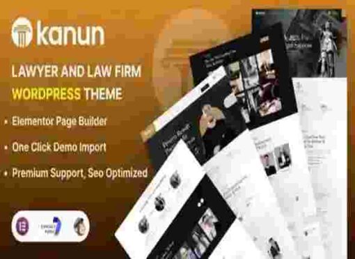 Kanun Theme GPL Lawyer & Law Firm WordPress Theme