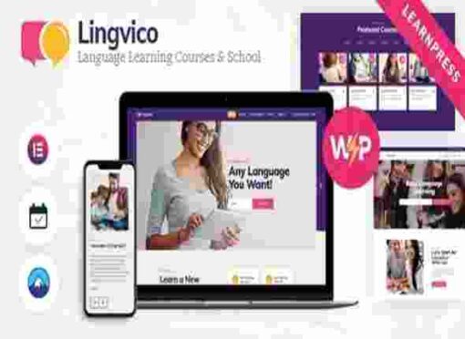 Lingvico Theme GPL Language Center & Training Courses WordPress Theme