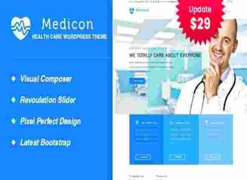 Medicon Theme GPL Health and Medical WordPress Theme