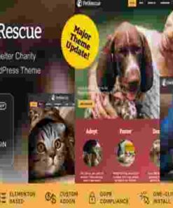 Pet Rescue Theme GPL Animals and Shelter Charity WP Theme