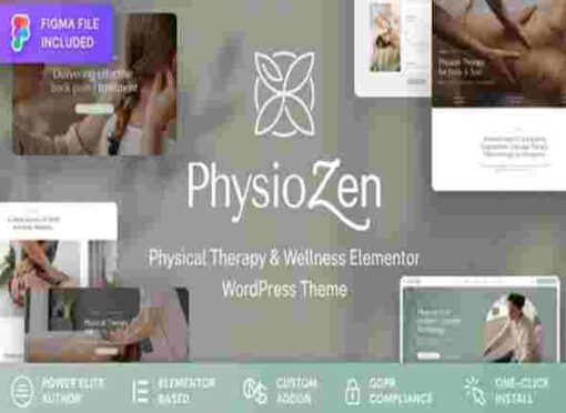 PhysioZen Theme GPL Chiropractor & Physiotherapy Wellness WordPress Theme