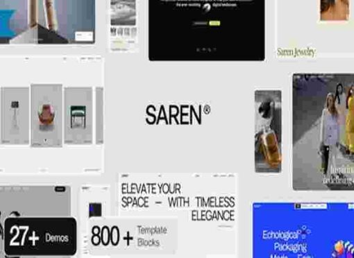 Saren Theme GPL Multi-Concept WooCommerce WordPress Theme