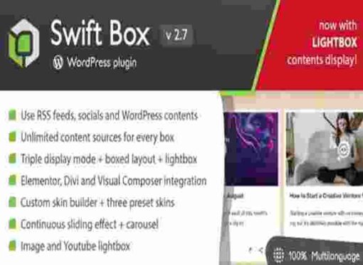 Swift Box GPL WordPress Contents Slider and Viewer