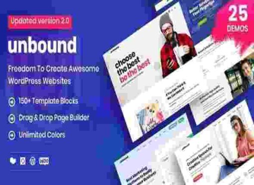 Unbound Theme GPL Business Agency Multipurpose Theme