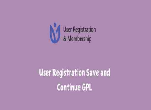 User Registration Save and Continue GPL Plugin